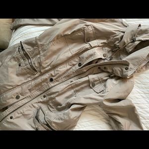 Beige Michael Kora rain jacket